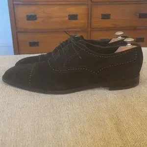 Manolo Blahnik | Shoes | Manolo Blahnik Cap Toe Studded Dark  display picture 1